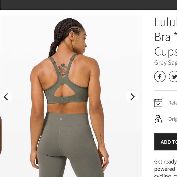 Lululemon All Powered Up Bra size 34DD - Picture 2 of 6